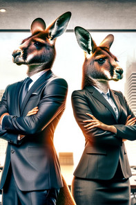 The Biggest Leadership Mistakes: The Kangaroo Returns | Part II - two kangaroos in suits stand back to back