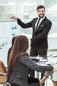 business team discussing at a workplace