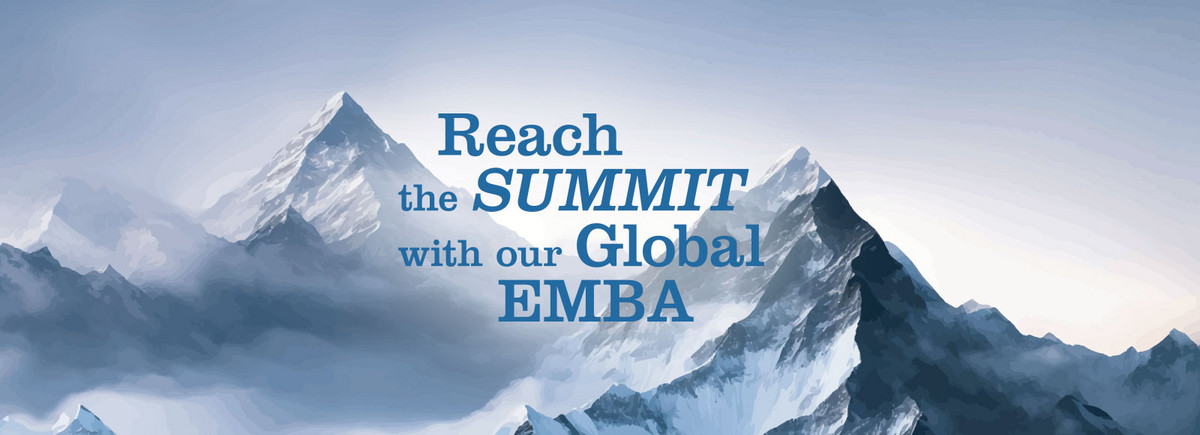 Reach the Summit Sujet für Global Executive MBA