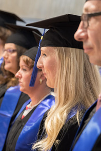 Graduates of the German Maste of Legal Studies (MLS) at the graduation ceremony