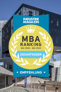 The seal of the Industriemagazin MBA Ranking