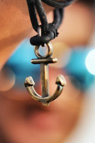 Picture of an anchor necklace