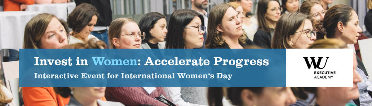 Accelerate Progress – Invest in Women Banner
