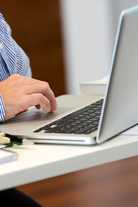 Man working on a laptop