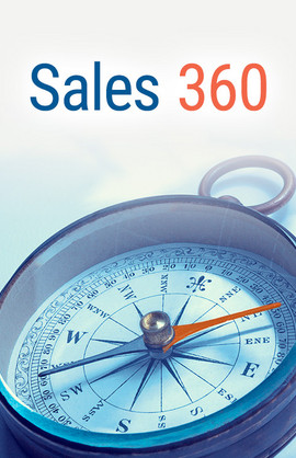 Kompass mit den Wörter Sales 360