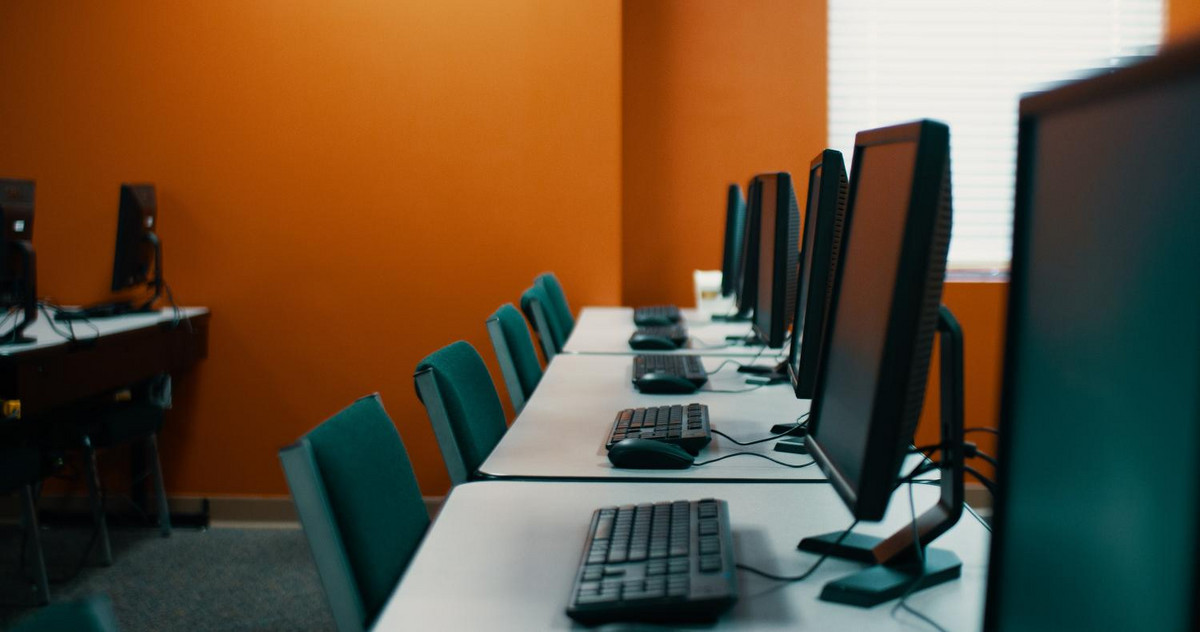 Pic of computers for a cyber security training