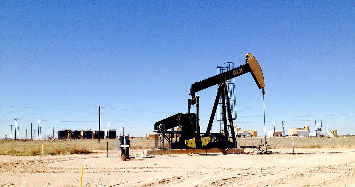 Bild eines Ölbohrers/ von Fracking
