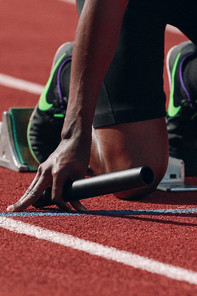 A Runner during the start of the race